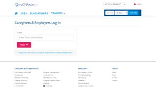 
                            4. User login form | myCNAjobs.com