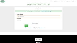 
                            1. User Login - Kano State Polytechnic