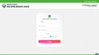 
                            7. User Login - mpbou.mponline.gov.in