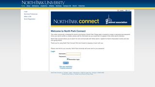 
                            2. User Login - North Park University