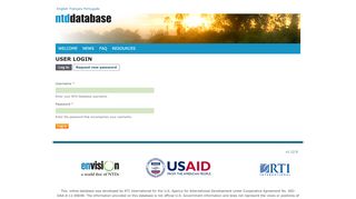 
                            7. User login | NTD Database