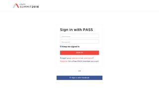 
                            4. User Login - PASS.org