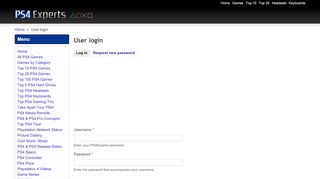 
                            7. User login - ps4playstation4.com