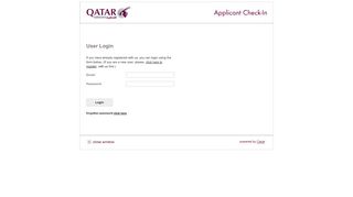 
                            1. User Login - Qatar Airways Careers - Current Opportunities