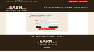 
                            8. User Login / Register - jioearn.com