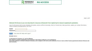 
                            9. User Login - ruaccess.roosevelt.edu
