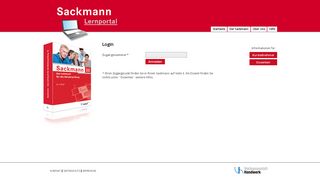 
                            1. User Login | Sackmann