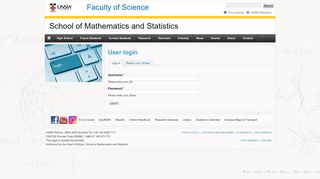 
                            3. User login - School of Mathematics and Statistics - UNSW