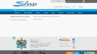 
                            7. User Login - Springs Charter Schools