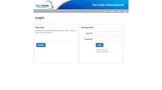 
                            4. User Login - SSI - ServSafe® International
