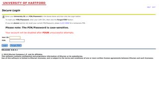 
                            1. User Login - University of Hartford