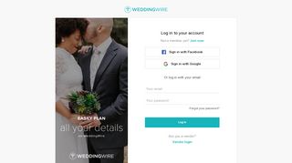 
                            4. User login - WeddingWire.com