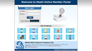 
                            7. User Login - Welcome to Maahi Online Member Portal