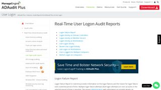 
                            2. User logon audit reports - ManageEngine