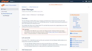 
                            1. User Manager - Version 74 Documentation - cPanel ...