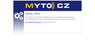 
                            2. User - MYTO CZ