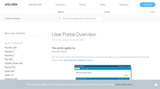 
                            4. User Portal Overview - Articulate Support