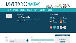 
                            9. User Profile : Cycle September - The Global Bike Challenge