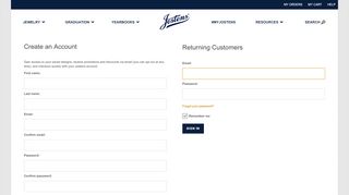 
                            9. User Profile > Sign in - College Graduation Gifts | Jostens