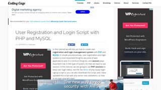 
                            7. User Registration and Login Script with PHP and MySQL ...