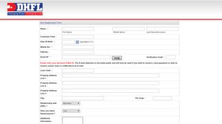 
                            5. User Registration - DHFL