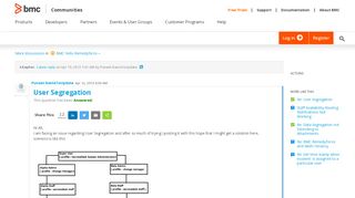 
                            9. User Segregation | BMC Communities