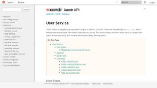 
                            7. User Service - Xandr API - AppNexus documentation