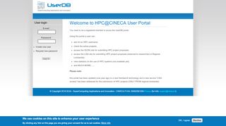 
                            3. UserDB @ CINECA: Welcome to HPC@CINECA User Portal