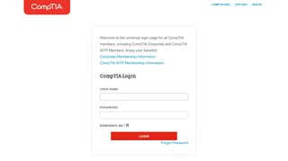 
                            10. Username / Password Sign In - CompTIA Login
