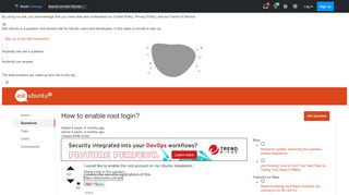 
                            8. users - How to enable root login? - Ask Ubuntu