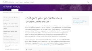 
                            8. Using a reverse proxy server with Portal for ArcGIS - FEMA GIS Services