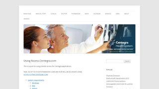 
                            3. Using Access.Centegra.com | Centegra Health System