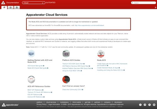 
                            7. Using ACS APIs from Node - Cloud - Appcelerator Docs