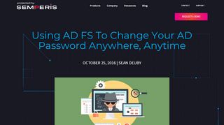 
                            4. Using AD FS To Change Your AD Password Anywhere, Anytime