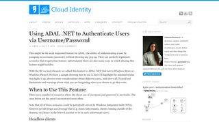 
                            7. Using ADAL .NET to Authenticate Users via Username ...