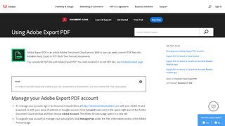 
                            1. Using Adobe Export PDF