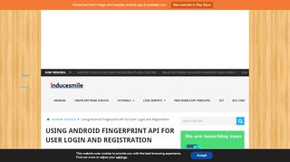 
                            10. Using Android Fingerprint API for User Login and Registration