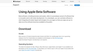 
                            2. Using Apple Beta Software - Support - Apple Developer