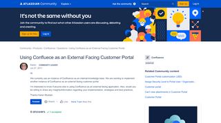 
                            9. Using Confluece as an External Facing Customer Portal