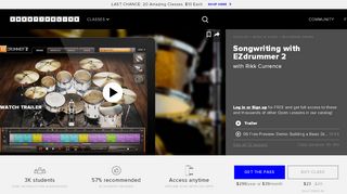 
                            9. Using EZdrummer 2 to Make Songwriting Easy and Fun | CreativeLive