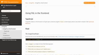 
                            9. Using FAL in the frontend — File Abstraction Layer …