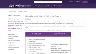 
                            7. Using Fuze Mobile - A Guide for Guests – Fuze Help Center