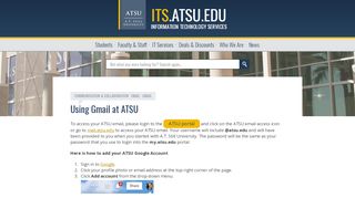 
                            2. Using Gmail at ATSU : Information Technology Services – ATSU