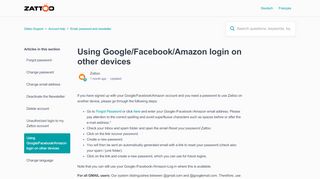 
                            3. Using Google/Facebook/Amazon login on other devices ...