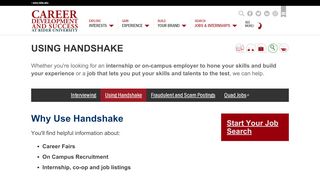 
                            7. Using Handshake | Rider University