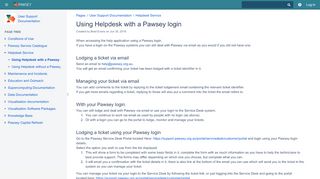 
                            6. Using Helpdesk with a Pawsey login - User Support Documentation ...