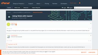 
                            7. Using iWeb with Cpanel | cPanel Forums