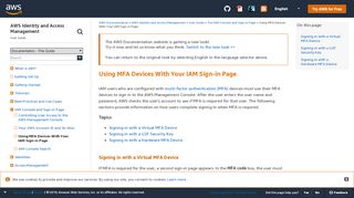 
                            2. Using MFA Devices With Your IAM Sign-in Page - AWS ...