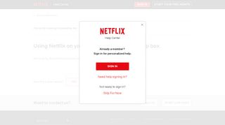 
                            5. Using Netflix on your Vodafone TV Box set-top box