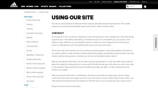 
                            3. Using our Site - adidas United Kingdom